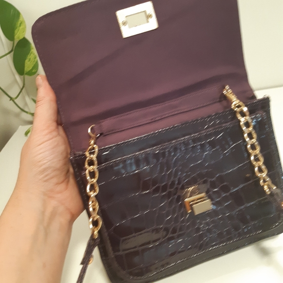 Aldo Plum Clutch/Shoulder/Cross Purse - Picture 5 of 8